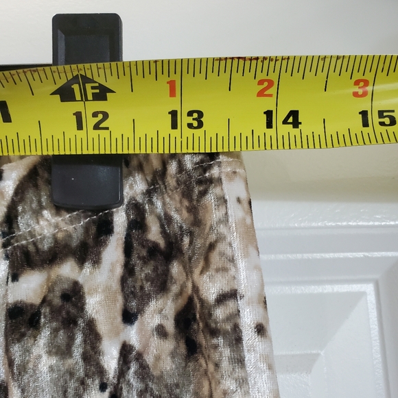 Snake Print Velvet Flare Pants - Picture 4 of 6